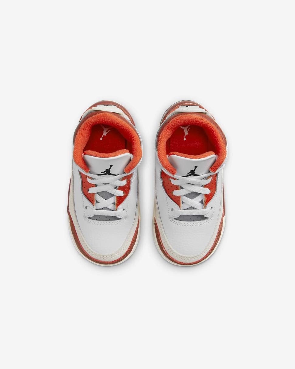 Jordan Retro 3 SE White/Mars Stone/Team Orange/Black | Kids Nike Jordan