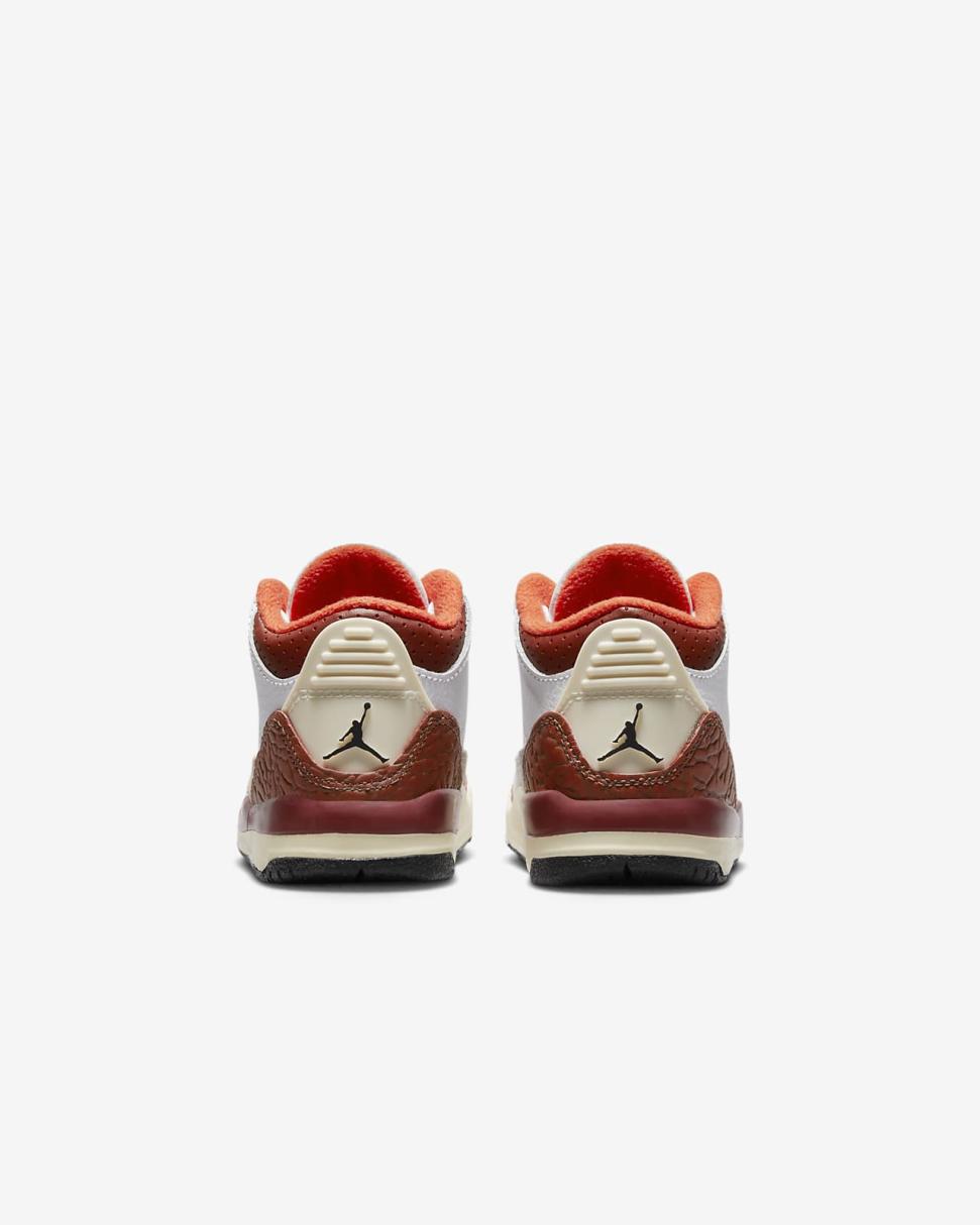 Jordan Retro 3 SE White/Mars Stone/Team Orange/Black | Kids Nike Jordan