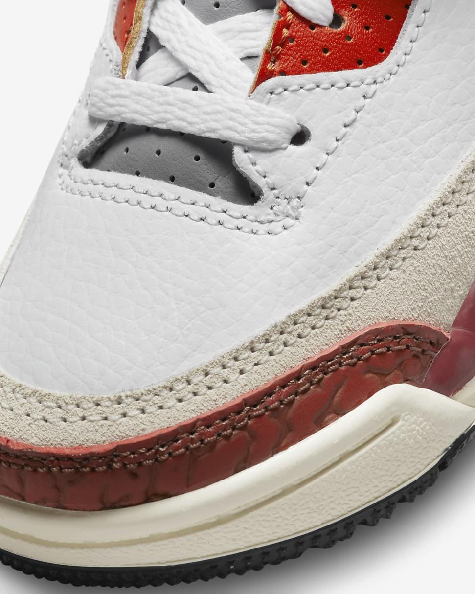 Jordan Retro 3 SE White/Mars Stone/Team Orange/Black | Kids Nike Jordan