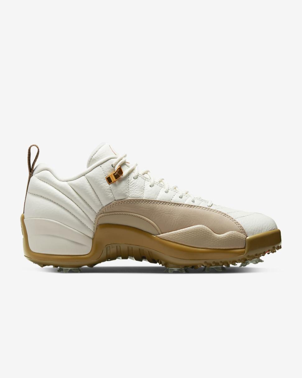 Jordan XII G Sail/Dark Driftwood/Rattan/Black | Mens Nike Jordan