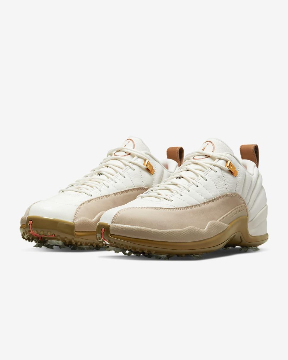 Jordan XII G Sail/Dark Driftwood/Rattan/Black | Mens Nike Jordan