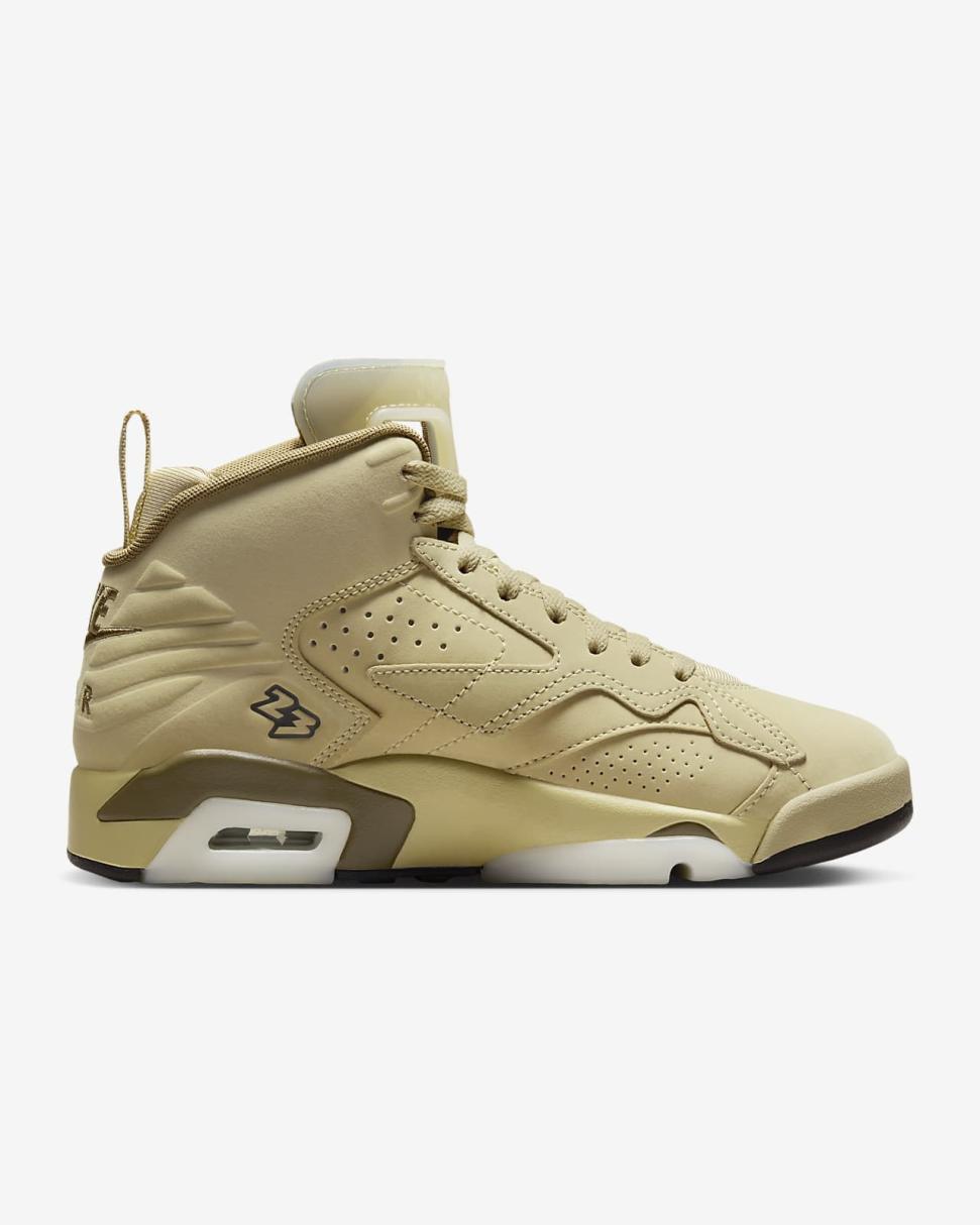 Jumpman MVP Team Gold/Brown Kelp/Sail/Shadow Brown | Womens Nike First Day Kicks