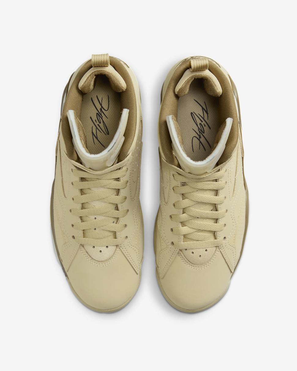 Jumpman MVP Team Gold/Brown Kelp/Sail/Shadow Brown | Womens Nike First Day Kicks