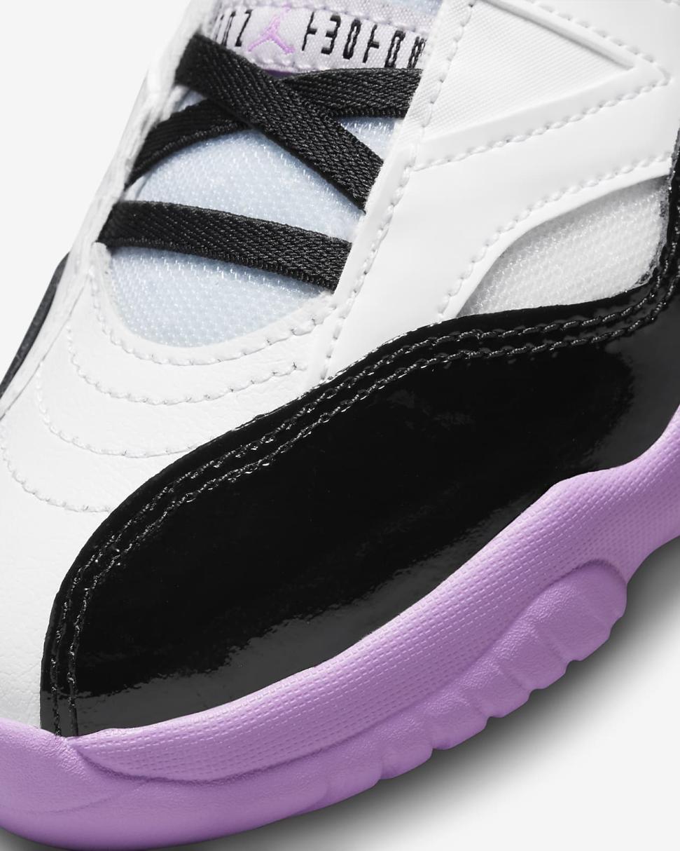Jumpman Two Trey White/Barely Grape/Rush Fuchsia/Black | Kids Nike Jordan