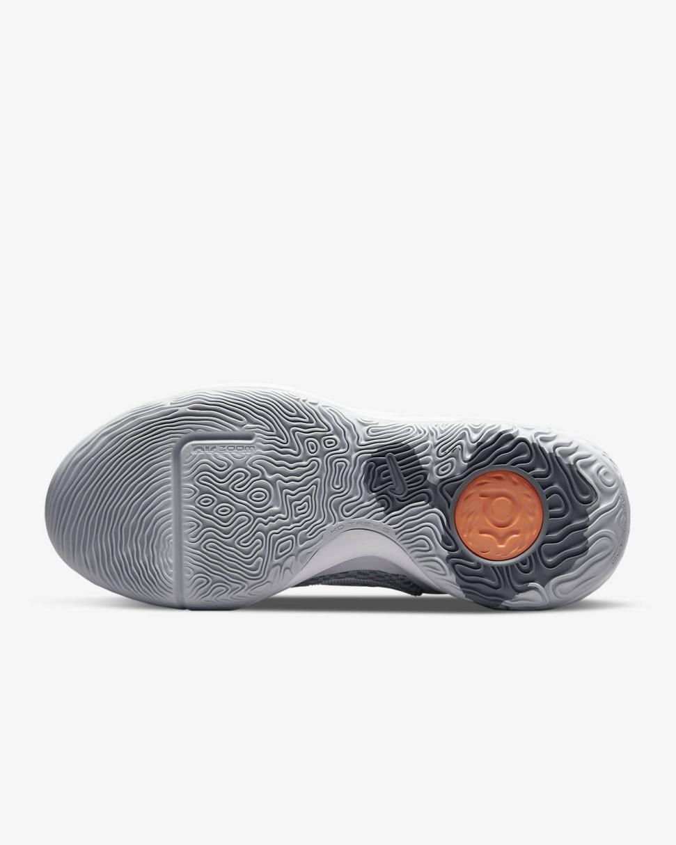 KD Trey 5 IX Pure Platinum/Cool Grey/Total Orange/White | Mens/Womens Nike Basketball