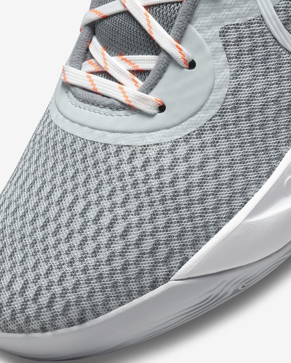 KD Trey 5 IX Pure Platinum/Cool Grey/Total Orange/White | Mens/Womens Nike Basketball