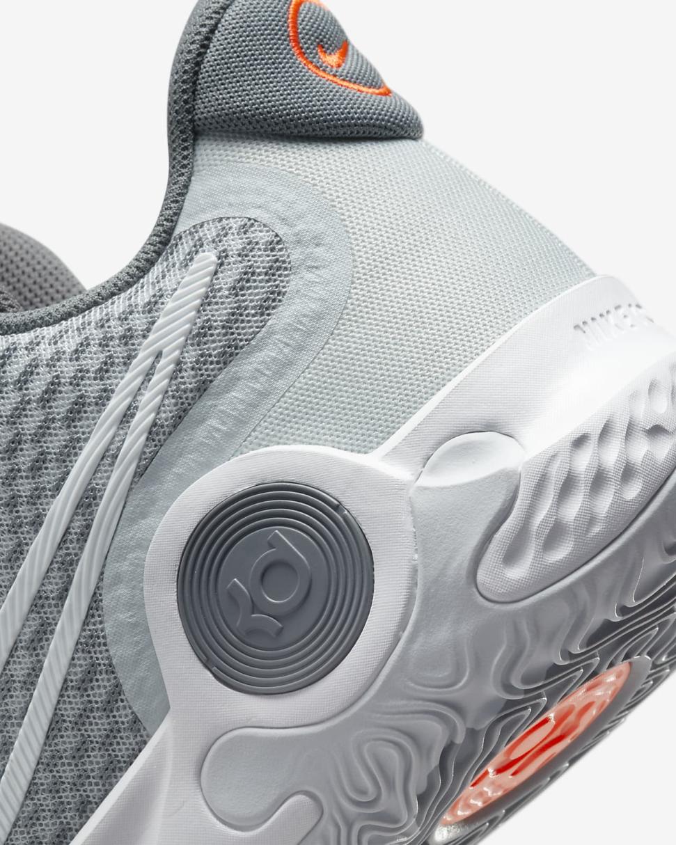 KD Trey 5 IX Pure Platinum/Cool Grey/Total Orange/White | Mens/Womens Nike Basketball