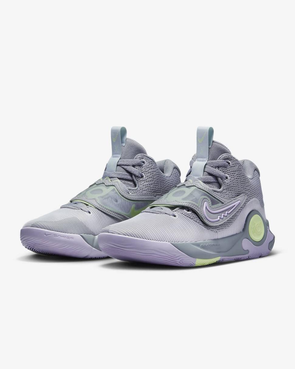 KD Trey 5 X Particle Grey/Lilac/Violet Frost/Football Grey | Mens Nike Basketball