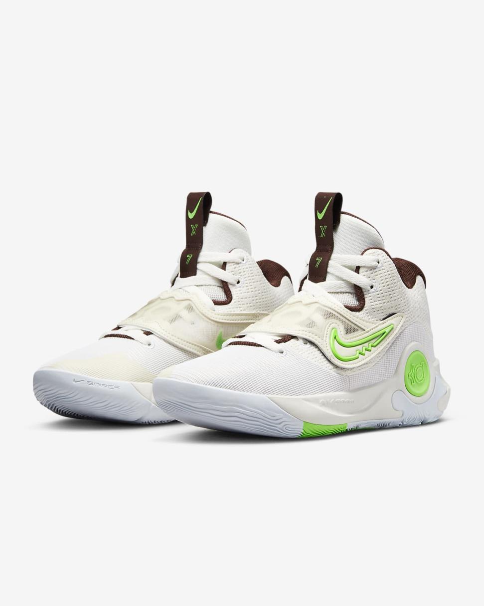 KD Trey 5 X Phantom/Green Strike/Light Orewood Brown/Earth | Mens/Womens Nike Basketball