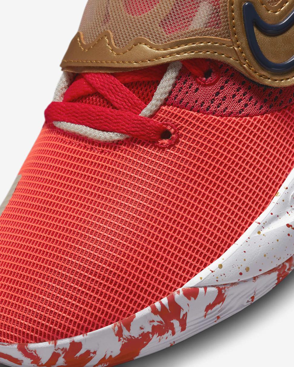 KD Trey 5 X University Red/Midnight Navy/Light Orewood Brown/Metallic Gold | Mens Nike Basketball