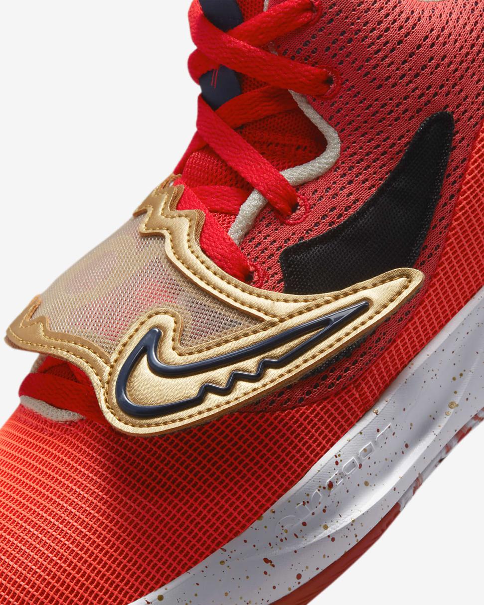 KD Trey 5 X University Red/Midnight Navy/Light Orewood Brown/Metallic Gold | Mens Nike Basketball