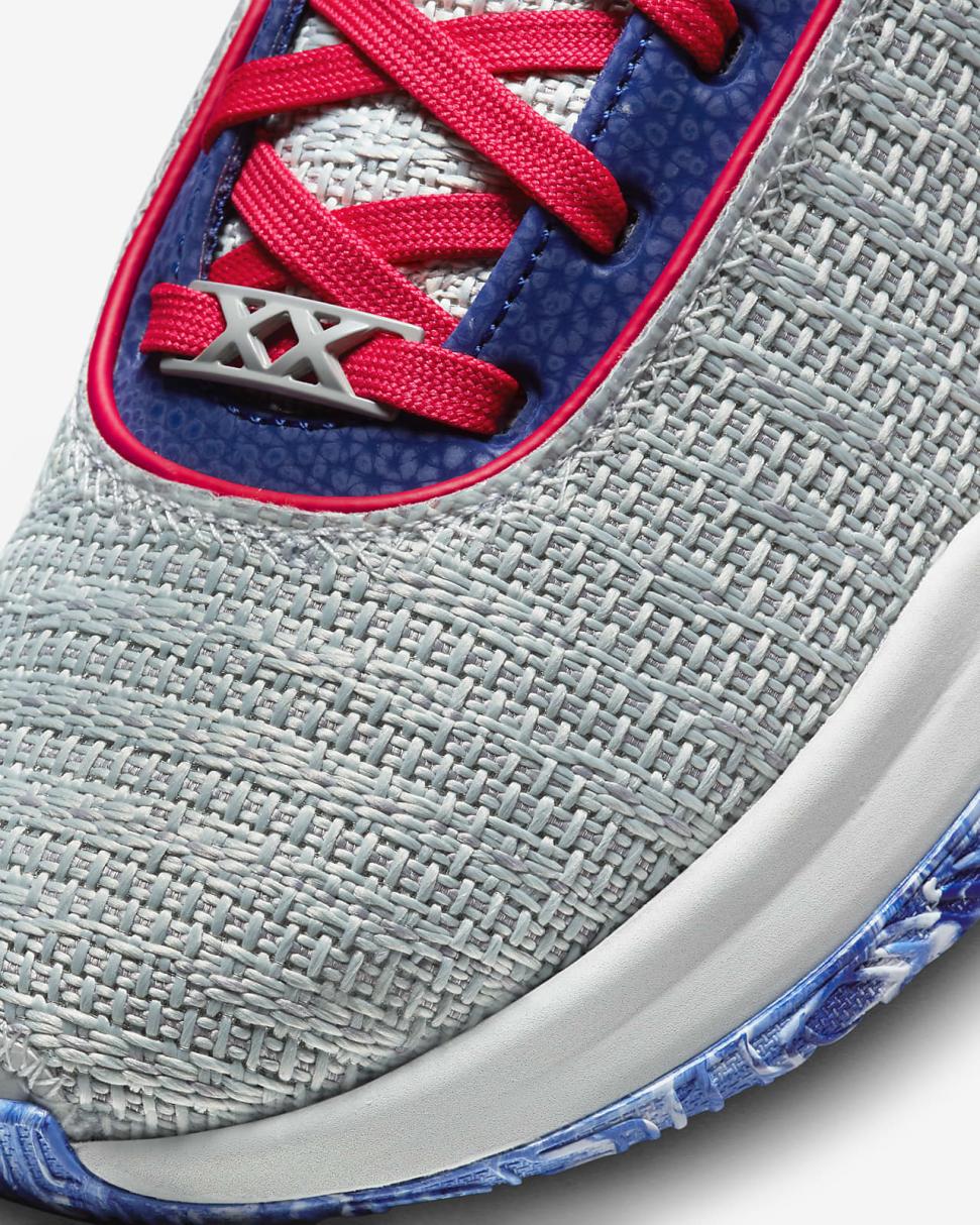 LeBron 20 Light Silver/Lemon Chiffon/Safety Orange/Hyper Royal | Mens/Womens Nike Basketball