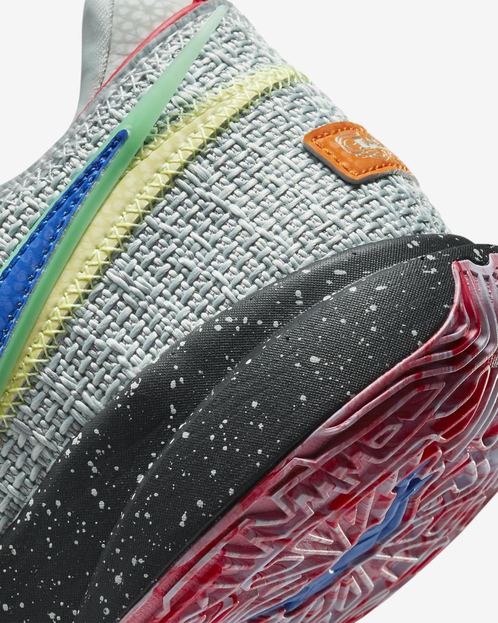 LeBron 20 Light Silver/Lemon Chiffon/Safety Orange/Hyper Royal | Mens/Womens Nike Basketball