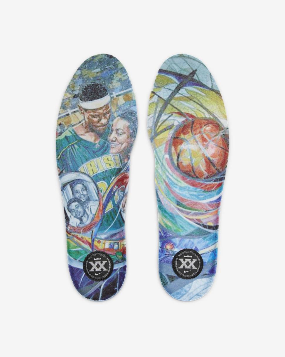 LeBron 20 Light Silver/Lemon Chiffon/Safety Orange/Hyper Royal | Mens/Womens Nike Basketball