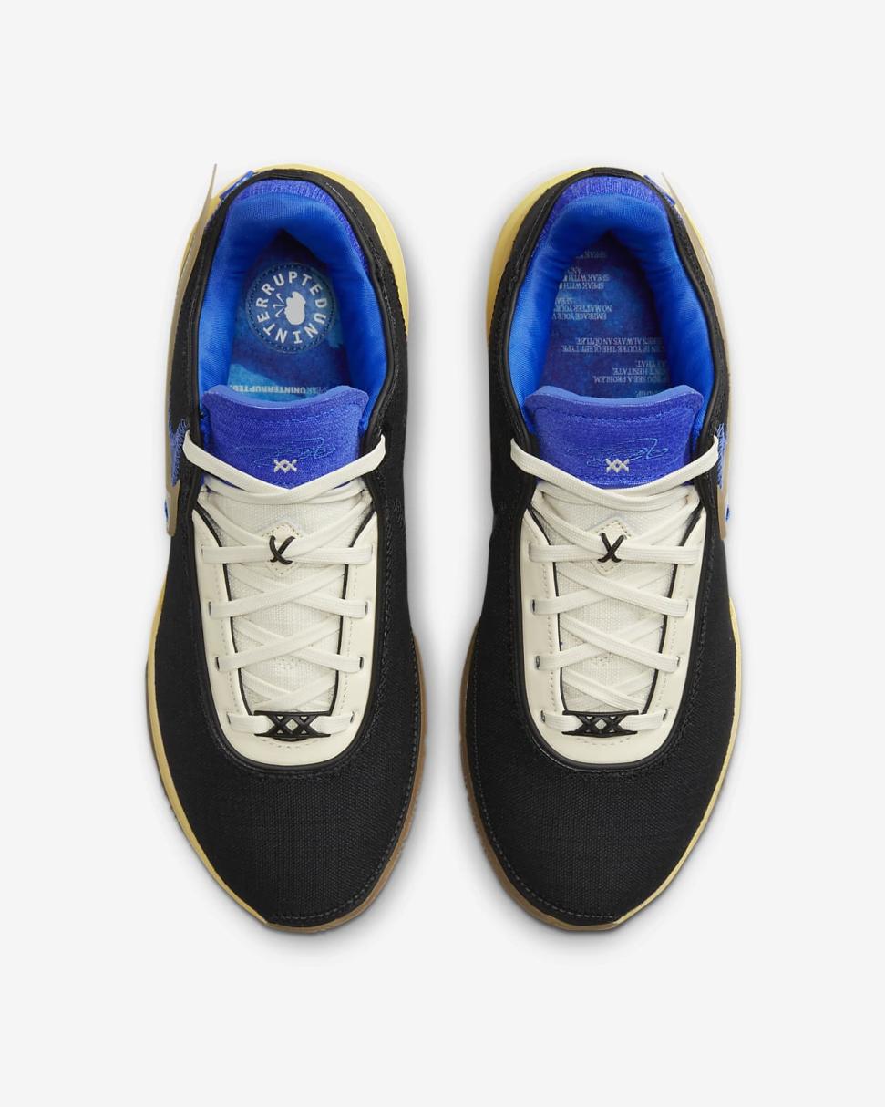 LeBron 20 UNINTERRUPTED EP Black/Hyper Royal/Topaz Gold/Coconut Milk | Mens Nike Basketball