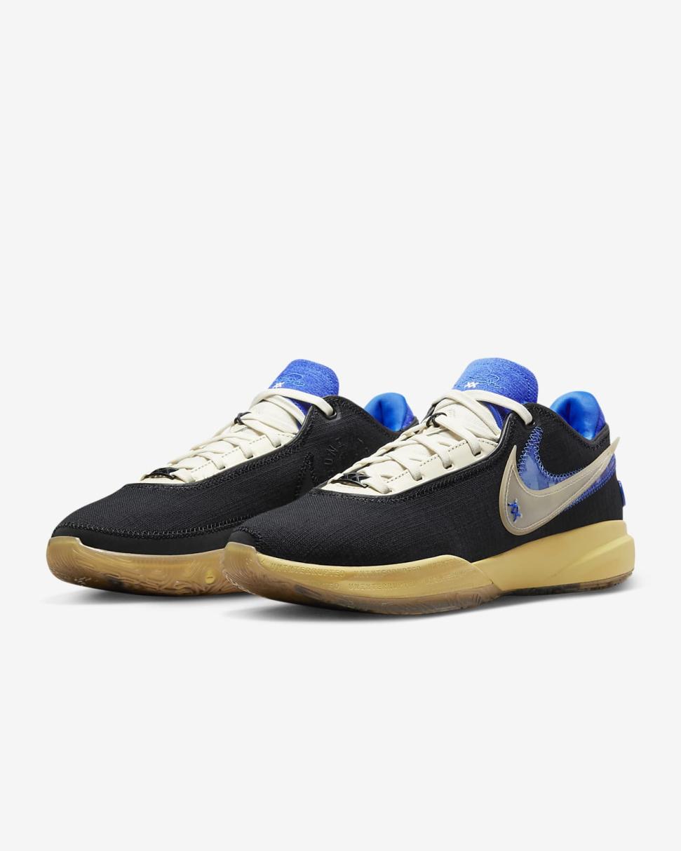 LeBron 20 UNINTERRUPTED EP Black/Hyper Royal/Topaz Gold/Coconut Milk | Mens Nike Basketball