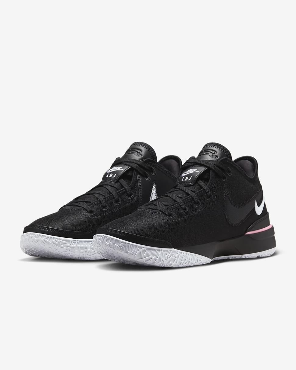 LeBron NXXT Gen Black/Medium Soft Pink/White | Mens Nike Basketball