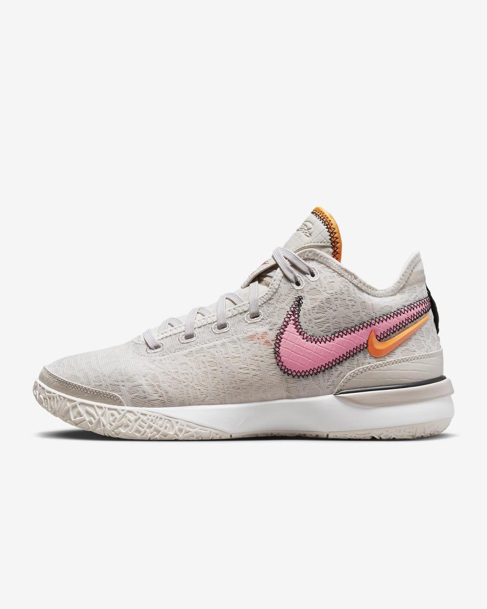 LeBron NXXT Gen Light Orewood Brown/Sesame/Sail/Coral Chalk | Mens/Womens Nike Basketball