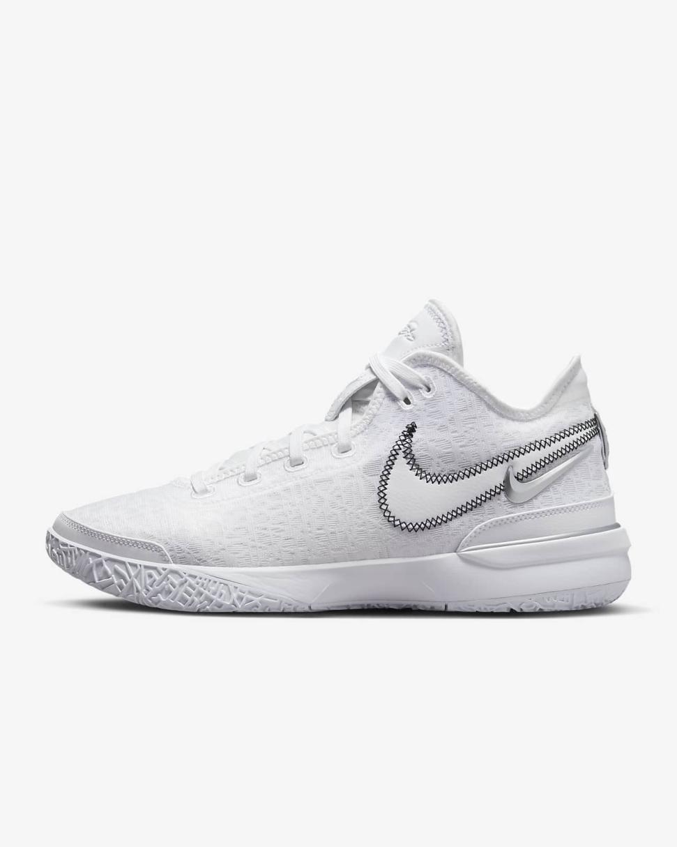 LeBron NXXT Gen White/Black/Metallic Silver | Mens/Womens Nike Basketball