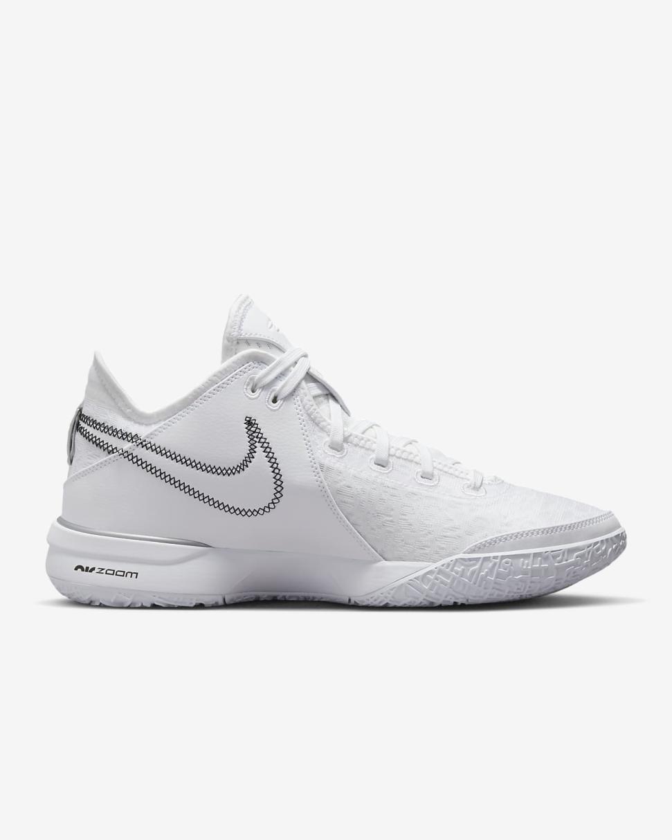 LeBron NXXT Gen White/Black/Metallic Silver | Mens/Womens Nike Basketball