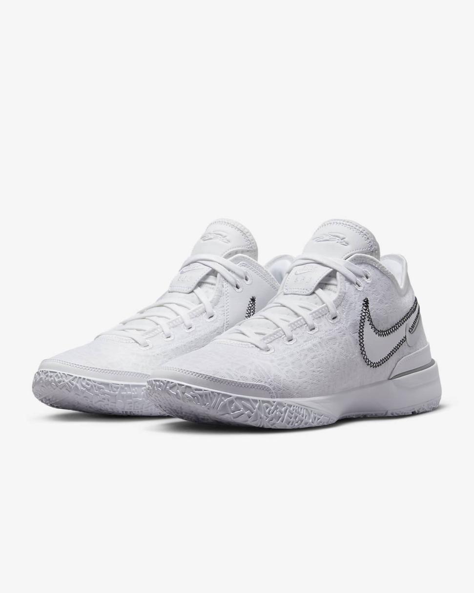 LeBron NXXT Gen White/Black/Metallic Silver | Mens/Womens Nike Basketball