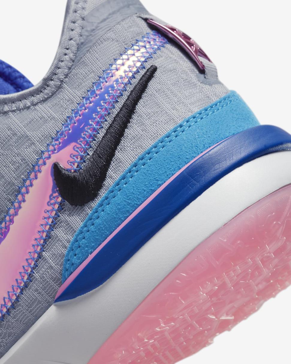 LeBron NXXT Gen Wolf Grey/Hyper Royal/Blue Lightning/Pink Spell | Mens/Womens Nike Basketball