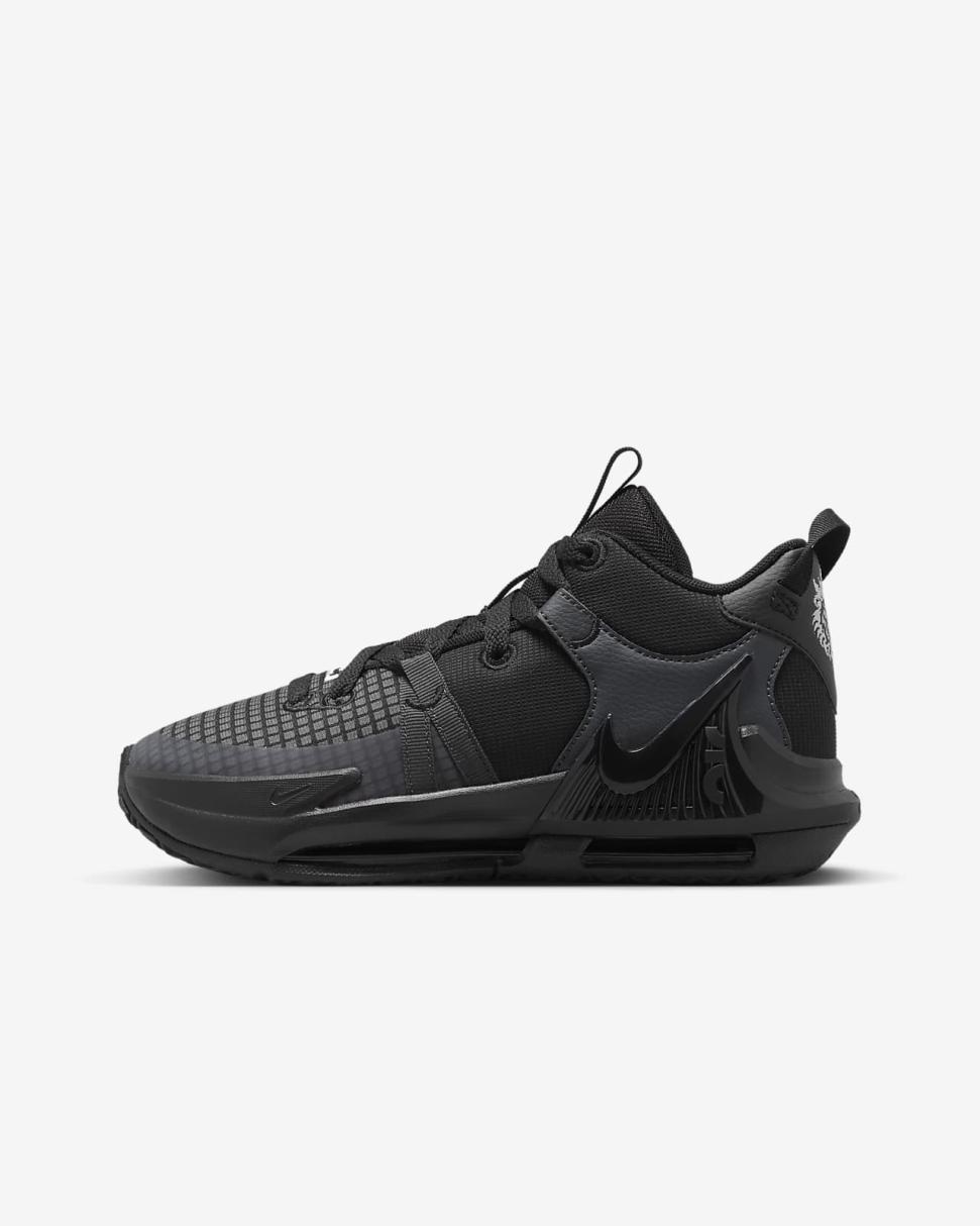 LeBron Witness 7 Black/Anthracite/White | Kids Nike First Day Kicks
