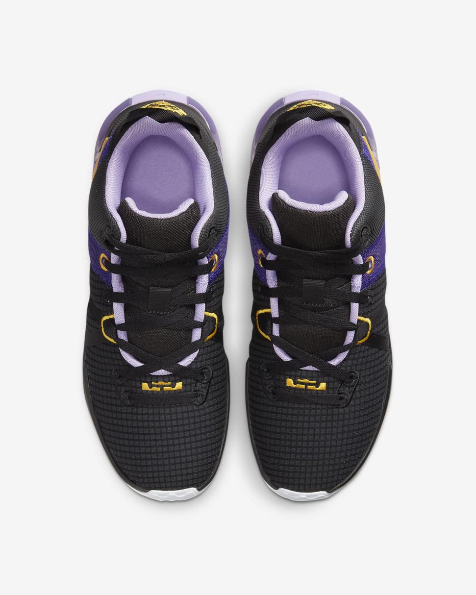 LeBron Witness 7 Black/Lilac/Court Purple/University Gold | Mens/Womens Nike Basketball