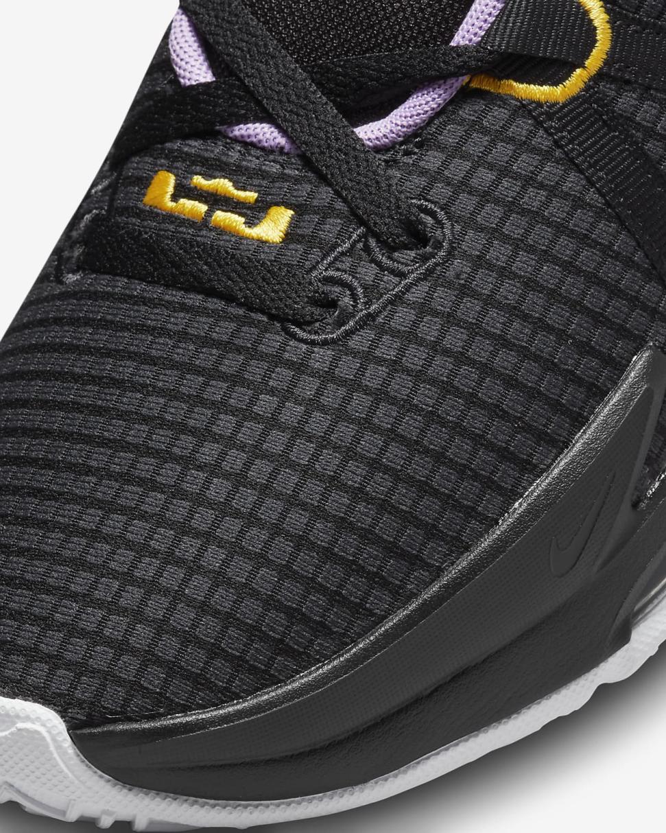 LeBron Witness 7 Black/Lilac/Court Purple/University Gold | Mens/Womens Nike Basketball