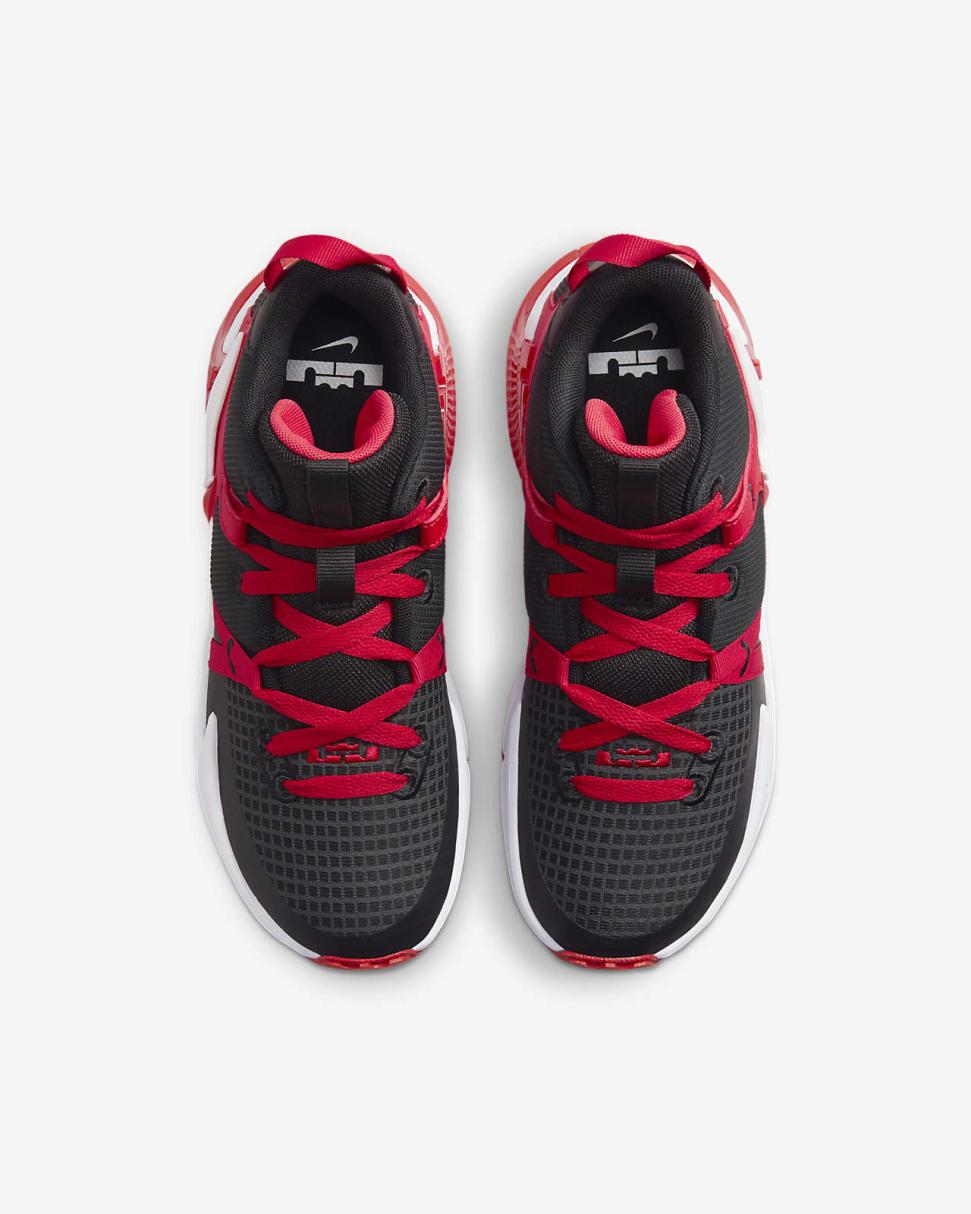 LeBron Witness 7 Black/University Red/White | Kids Nike First Day Kicks