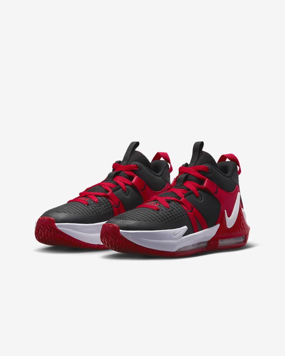 LeBron Witness 7 Black/University Red/White | Kids Nike First Day Kicks