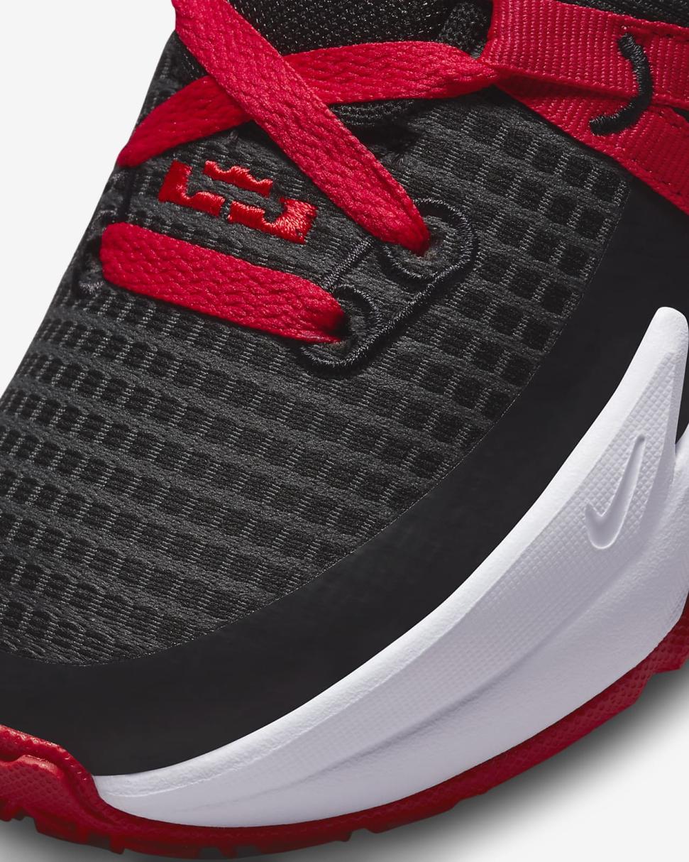 LeBron Witness 7 Black/University Red/White | Kids Nike First Day Kicks