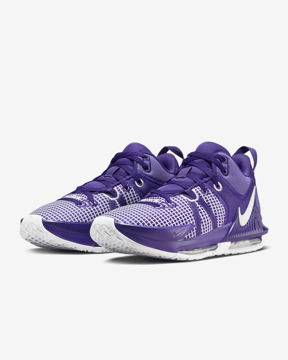 LeBron Witness 7 (Team) Court Purple/Court Purple/White | Mens Nike Basketball
