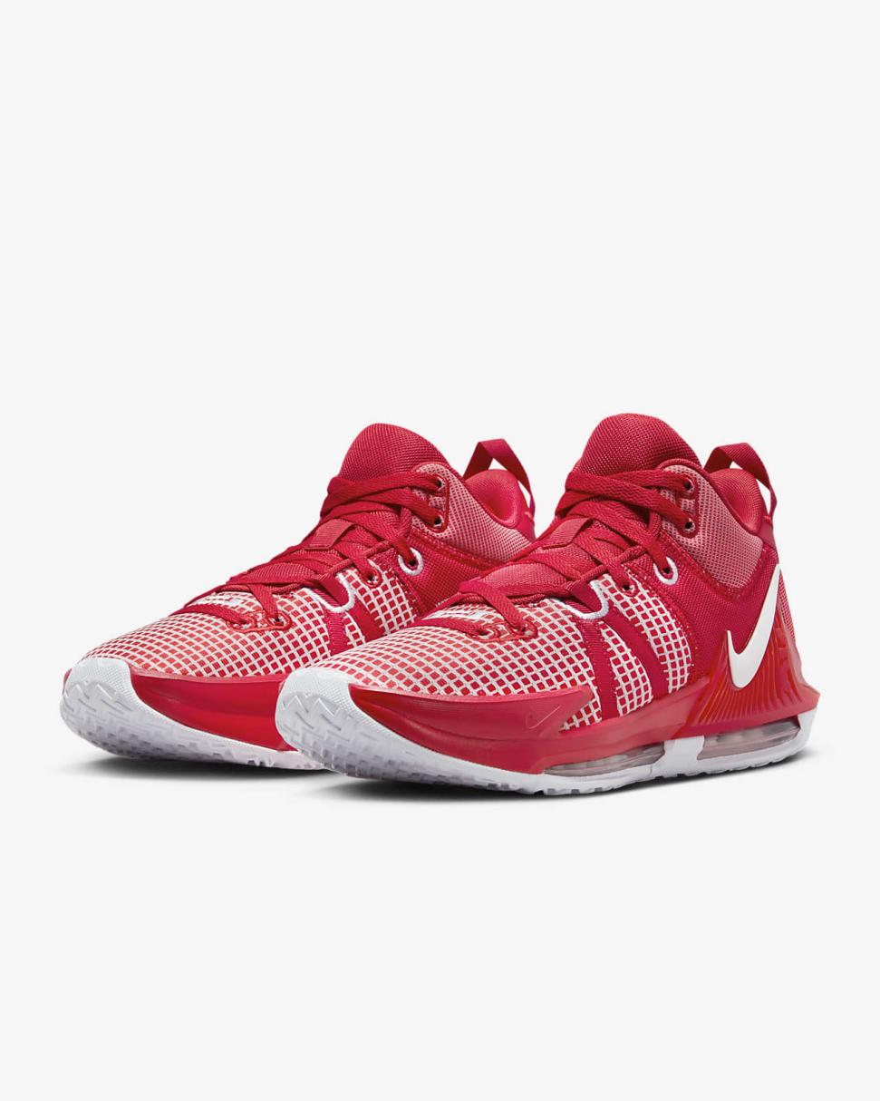 LeBron Witness 7 (Team) University Red/University Red/White | Mens Nike Basketball