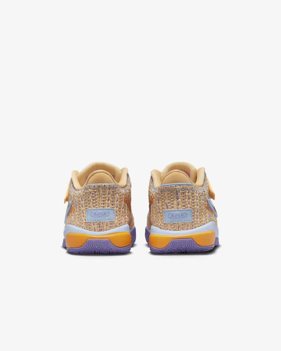 LeBron XX Celestial Gold/Cobalt Bliss/Space Purple/Multi-Color | Kids Nike Basketball