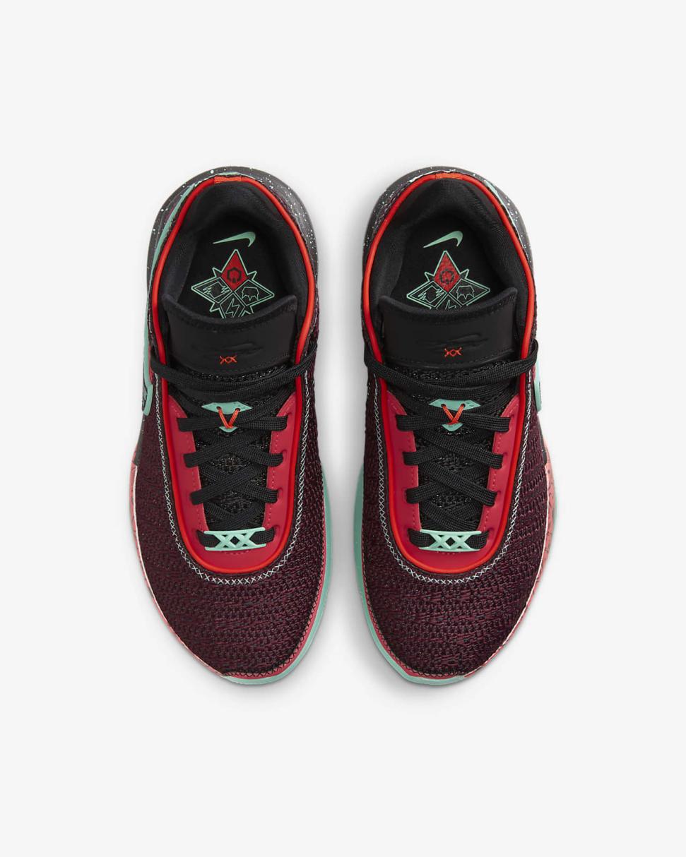 LeBron XX SE Night Maroon/Black/Emerald Rise/Multi-Color | Kids Nike Basketball