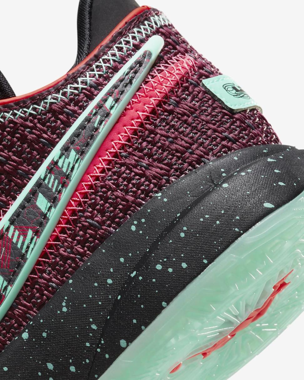 LeBron XX SE Night Maroon/Black/Emerald Rise/Multi-Color | Kids Nike Basketball