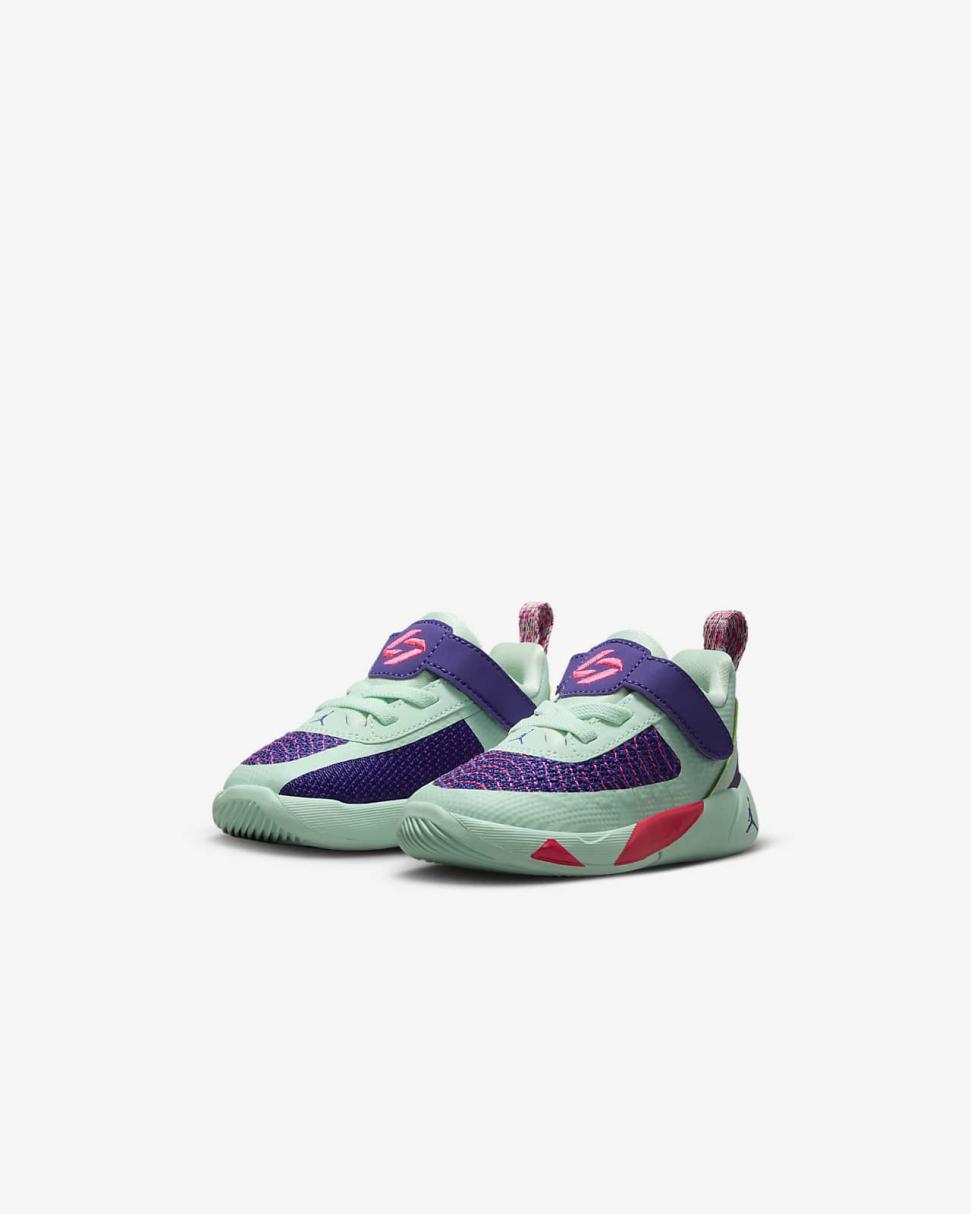 Luka 1 Mint Foam/Court Purple/Barely Volt/Racer Pink | Kids Nike Jordan
