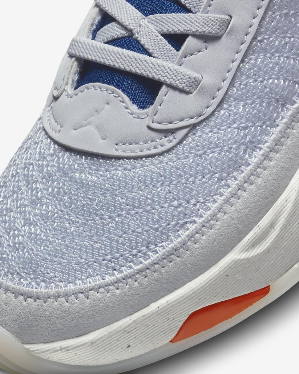 Luka 1 S Football Grey/Dark Marina Blue/Sail/Volt | Kids Nike Jordan