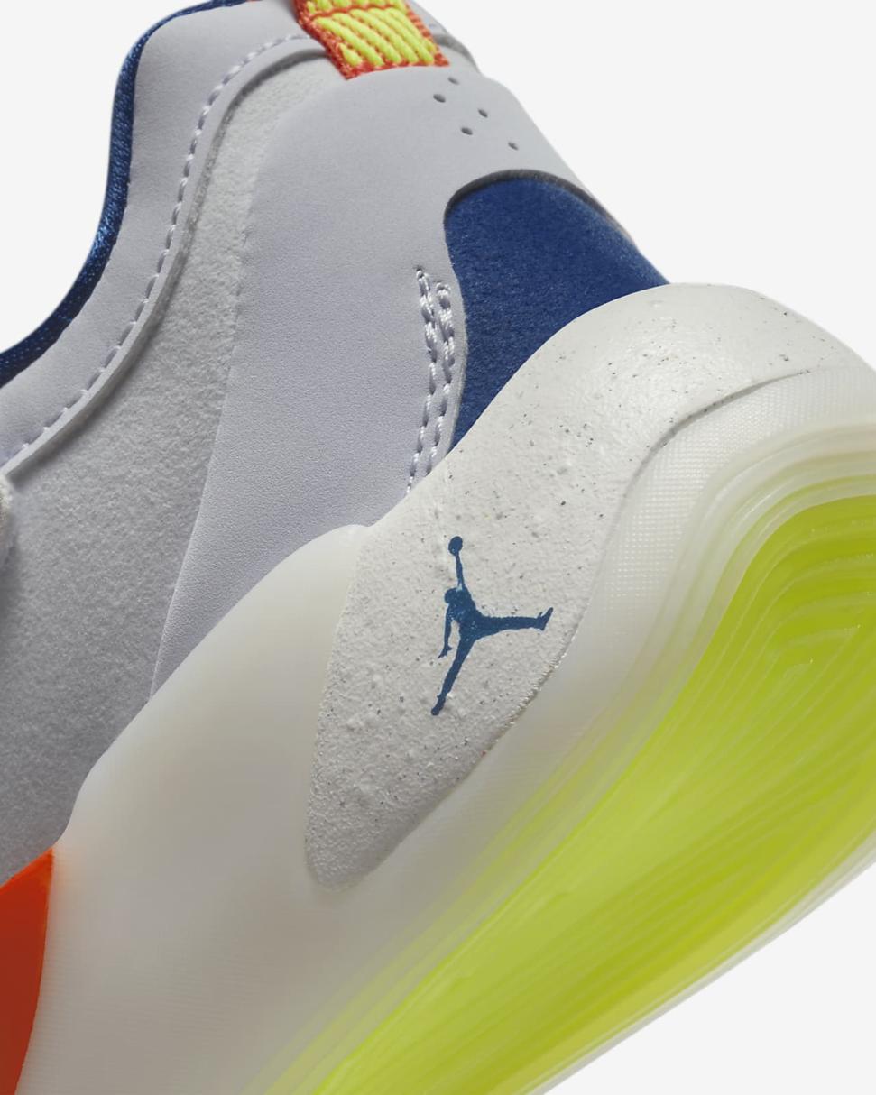 Luka 1 S Football Grey/Dark Marina Blue/Sail/Volt | Kids Nike Jordan