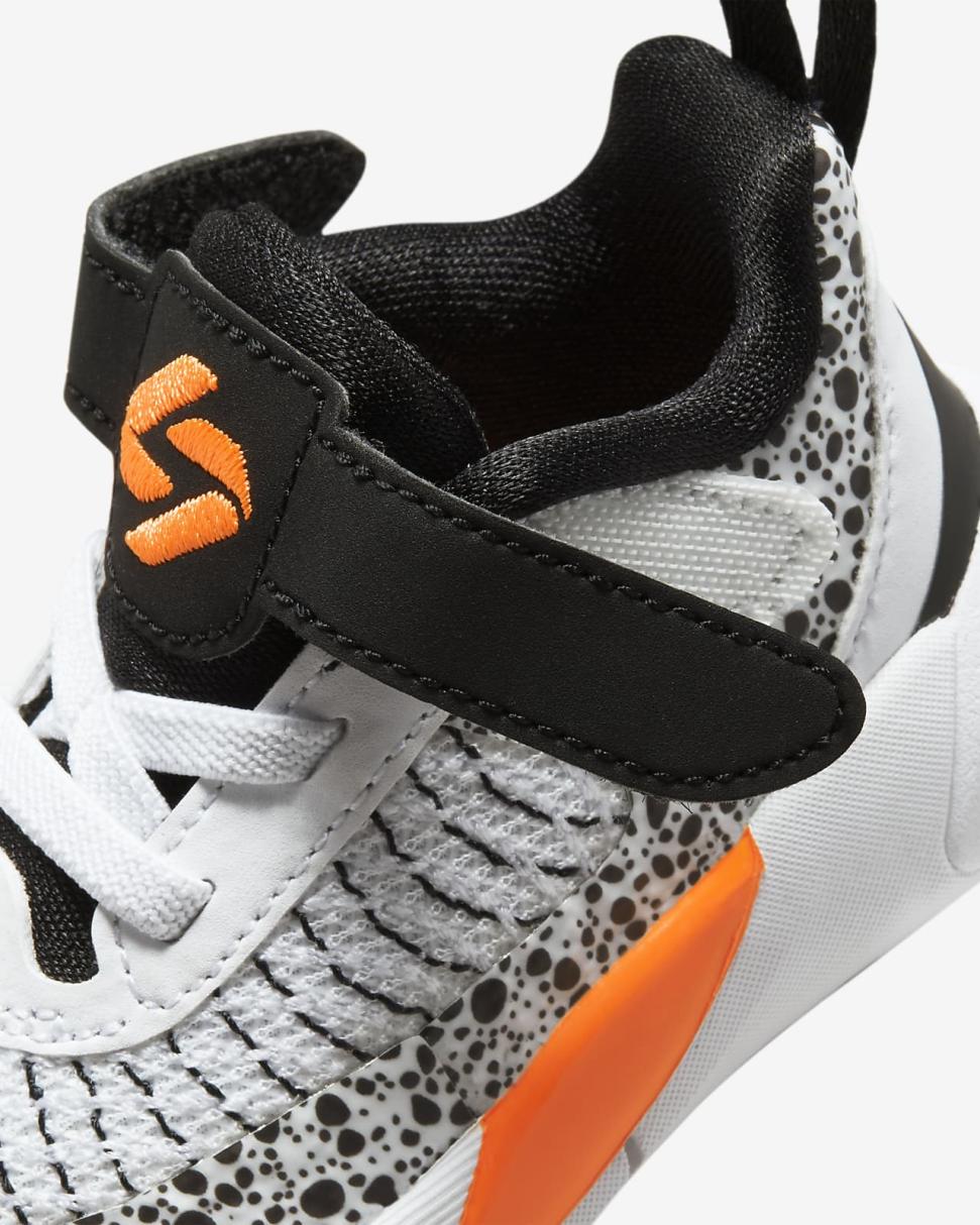 Luka 1 White/Black/Total Orange | Kids Nike Jordan
