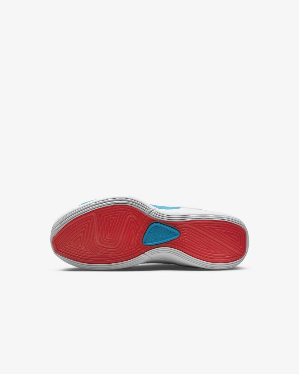 Luka 1 White/Neo Turquoise/Bright Crimson/Metallic Silver | Kids Nike Jordan