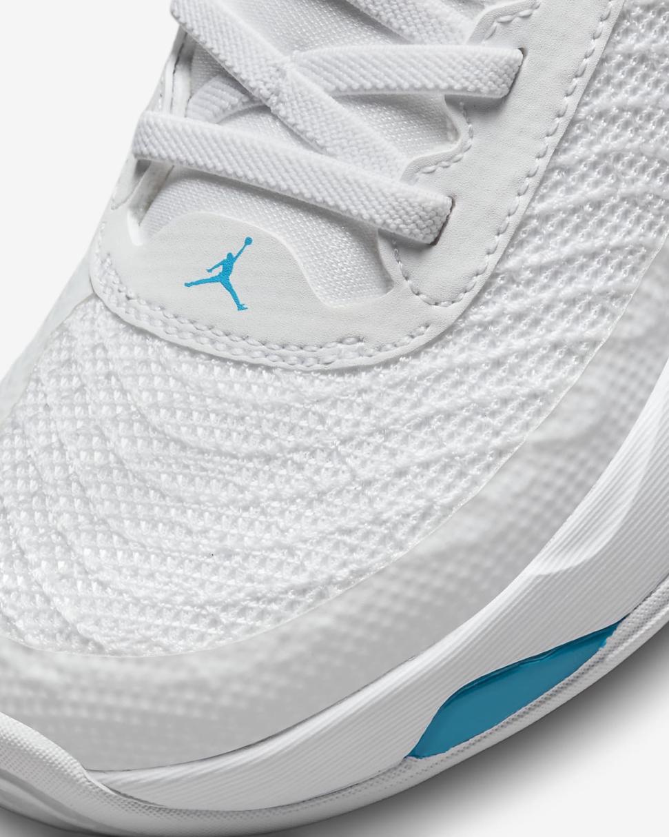 Luka 1 White/Neo Turquoise/Bright Crimson/Metallic Silver | Kids Nike Jordan
