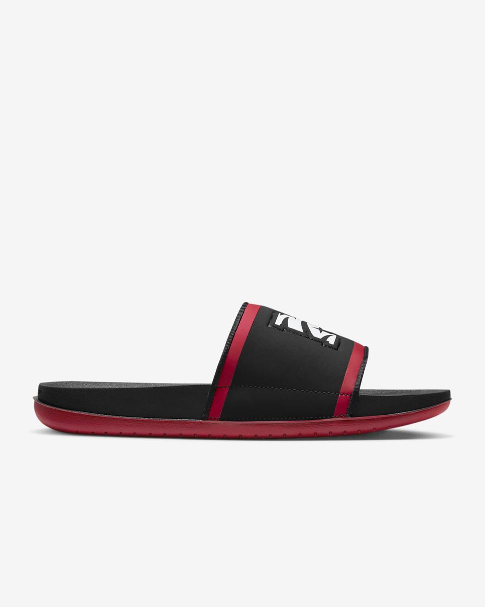 Morehouse Black/Deep Cardinal/White | Mens Nike Slides