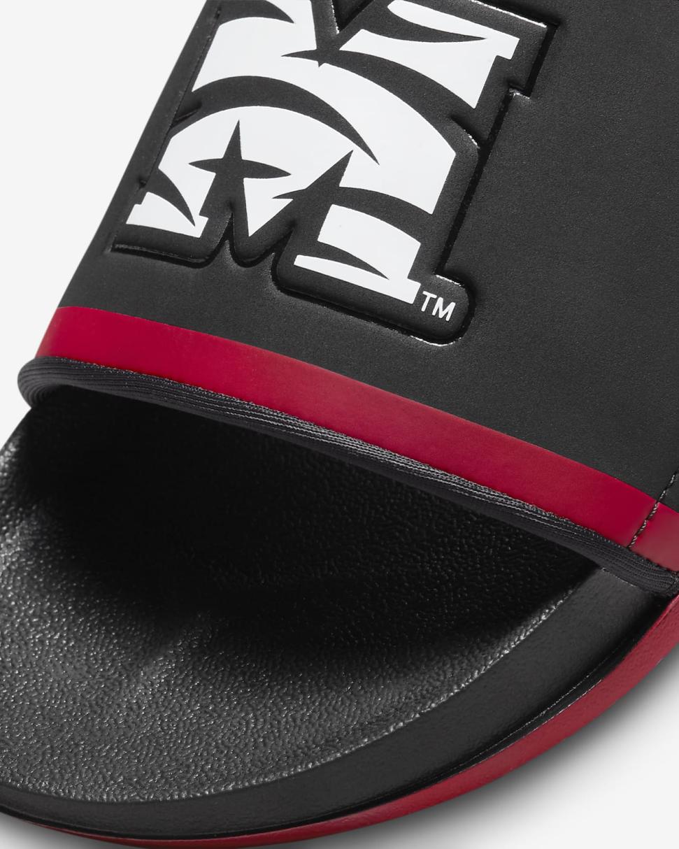 Morehouse Black/Deep Cardinal/White | Mens Nike Slides