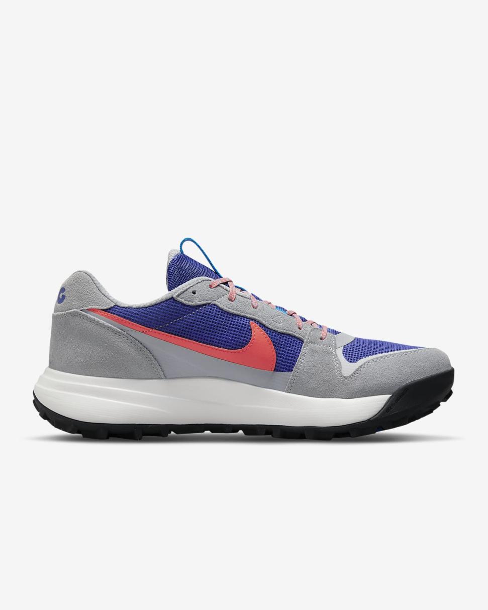 Nike ACG Lowcate Wolf Grey/Indigo Burst/Photon Dust/Bright Crimson | Mens Nike Lifestyle