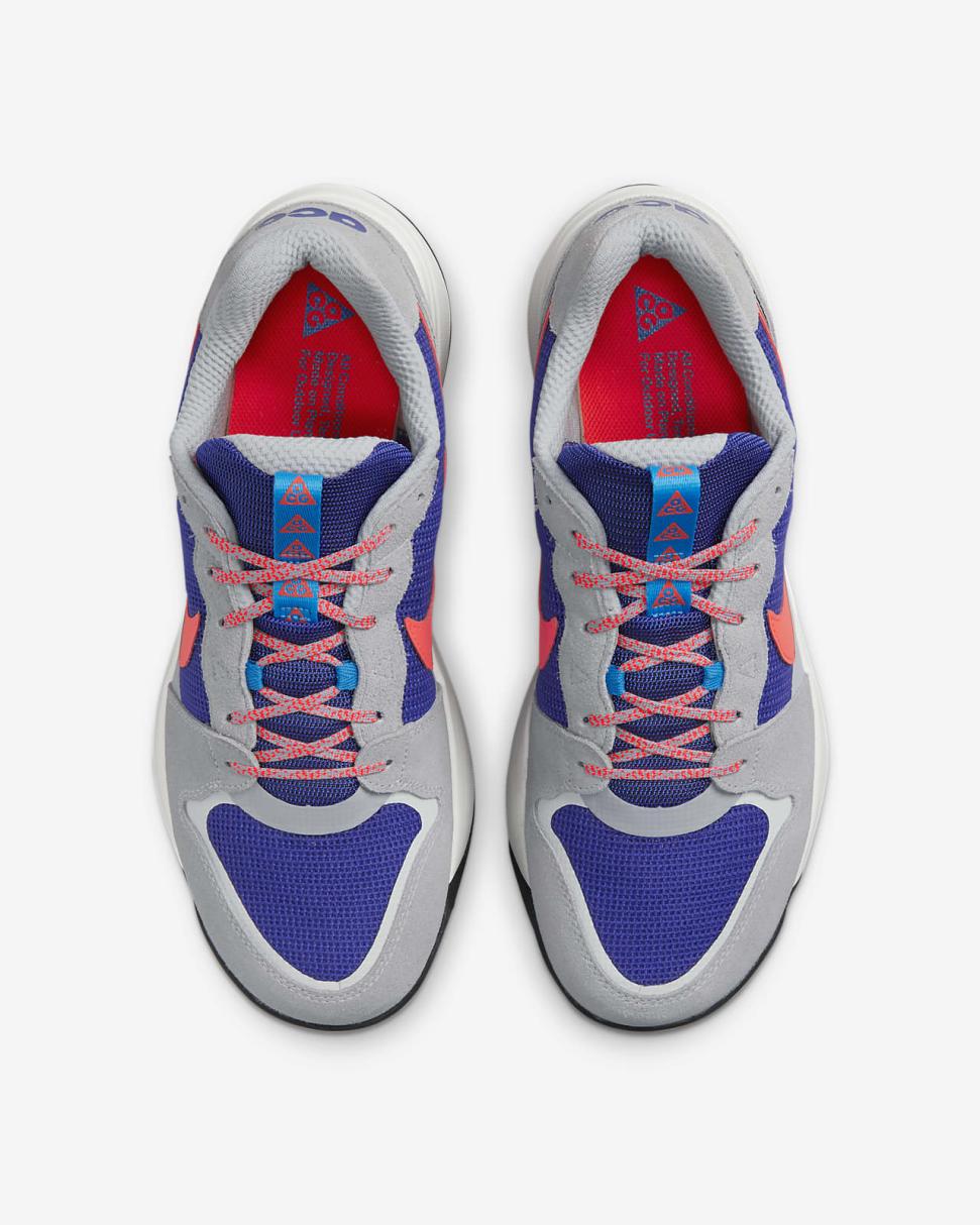 Nike ACG Lowcate Wolf Grey/Indigo Burst/Photon Dust/Bright Crimson | Mens Nike Lifestyle