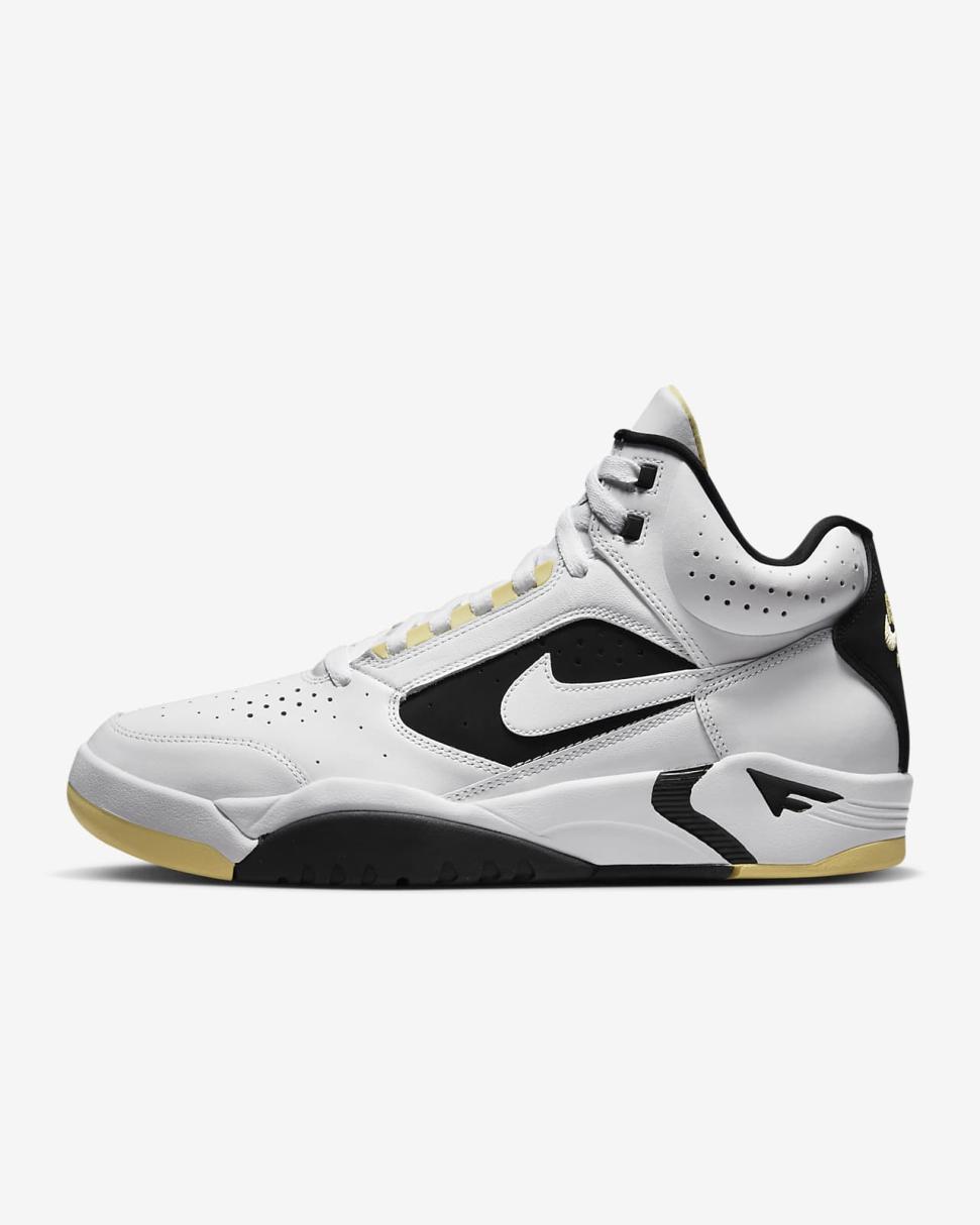 Nike Air Flight Lite Mid White/Lemon/Black/White | Mens Nike Lifestyle