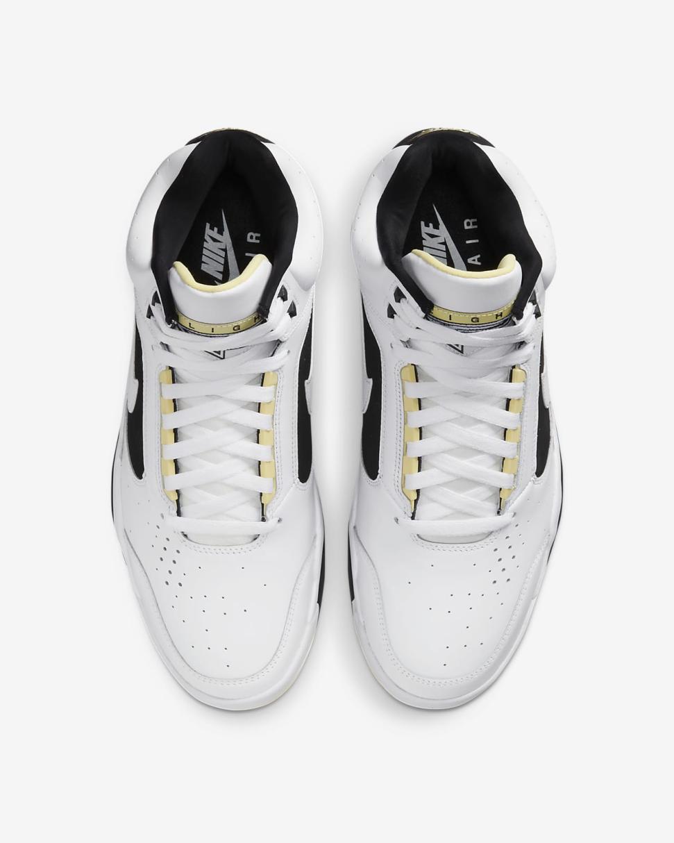 Nike Air Flight Lite Mid White/Lemon/Black/White | Mens Nike Lifestyle
