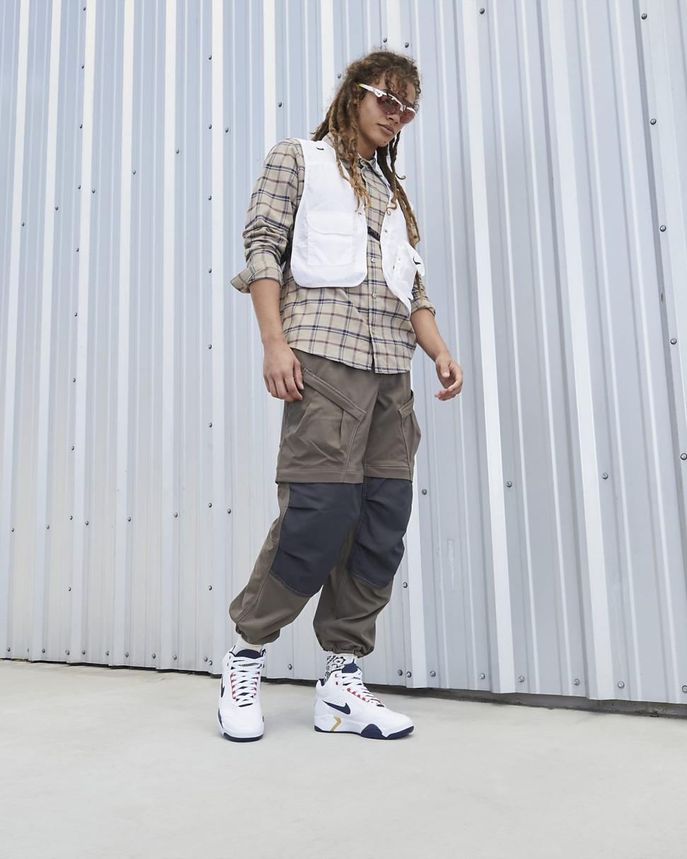 Nike Air Flight Lite Mid White/University Red/Metallic Gold/Midnight Navy | Mens Nike Lifestyle